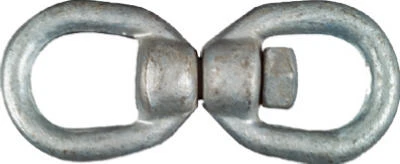 Galvanized 1/2" Swivel Round Eye Connecting Link