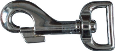 Heavy-duty Nickel Swivel Bolt Snap With Loop Eye - 3.125 Inch