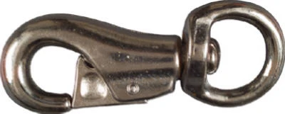 Nickel-plated 1" X 4-1/8" Cattle Snap With Swivel Eye