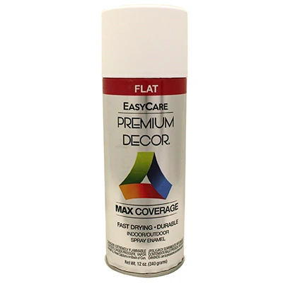 Premium Flat White Decor Spray Paint - 12 Oz