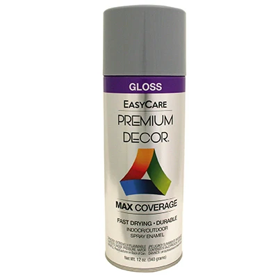 Pewter Gray Premium Spray Paint 12oz Gloss Finish