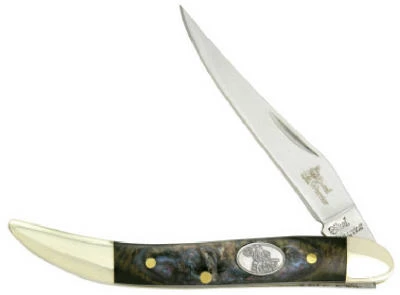 Steel Warrior Compact Toothpick Knife With Imitation Abalone Handle
