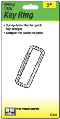 Durable Spring-loaded Metal Keychain For Easy Key Management