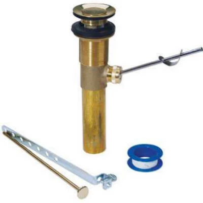 Polished Brass Lavatory Drain Pop-up Assembly - 1.25" X 8.5"