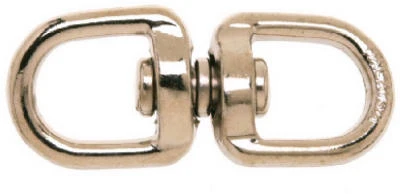 0.75 Inch Zinc Nickel Plated Double Round Swivel Eye Snap