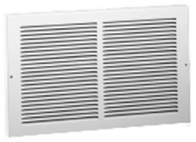 Steel Baseboard Return Air Grille 10"x6" With White Finish