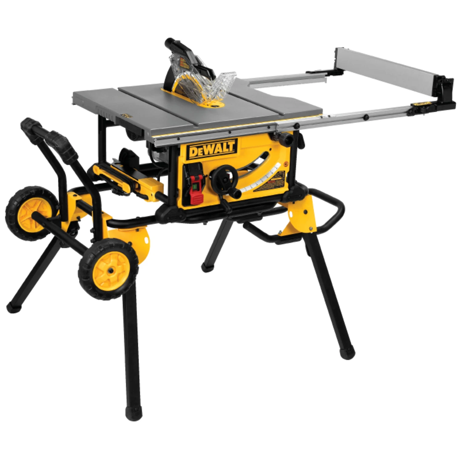 15a 10 In. Job Site Table Saw With Rolling Stand Dwe7491rs