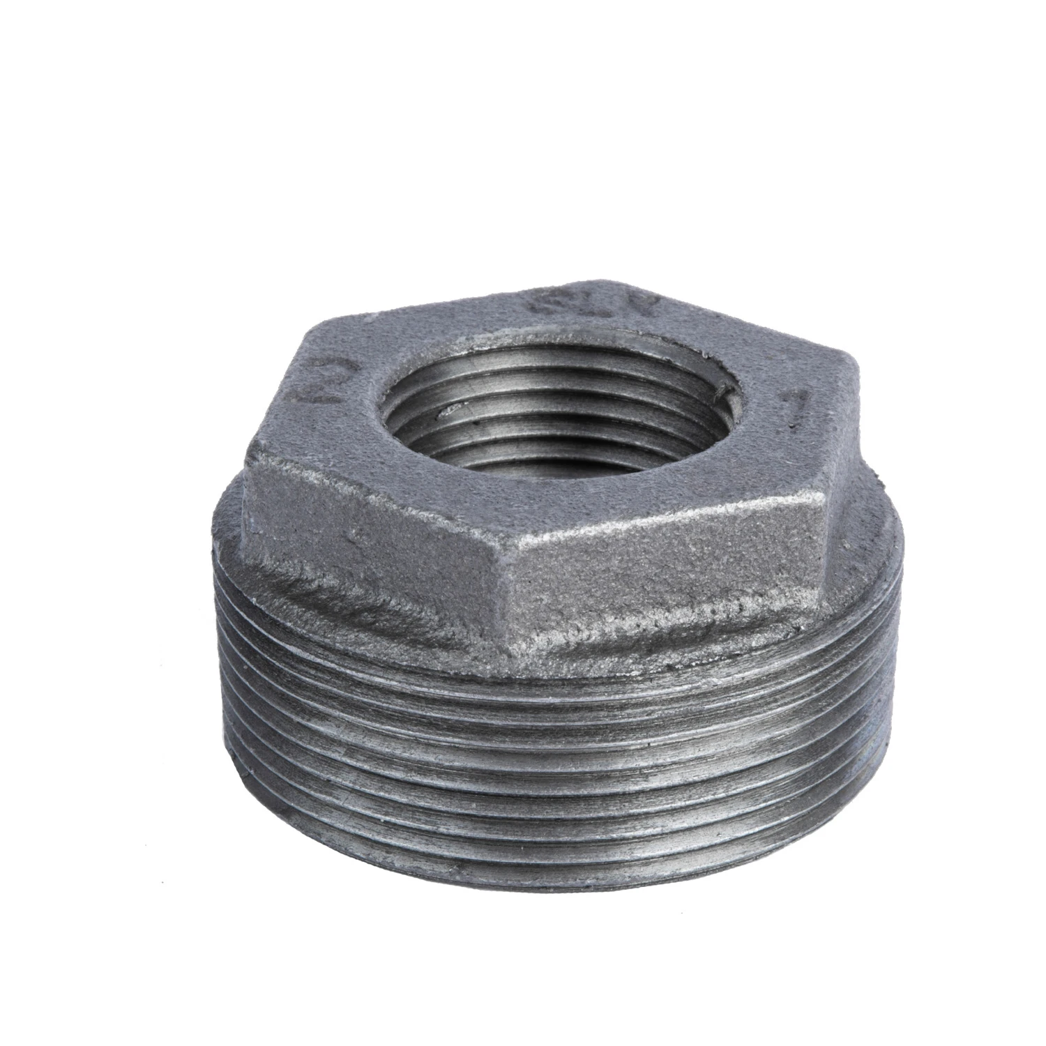 2 In. Mip X 1 In. D Black Malleable Iron Hex Bushing