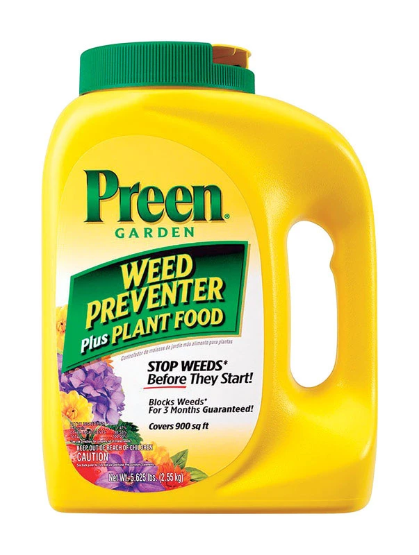 5.625 Lb. Granules Garden Weed Preventer Plus Plant Food - Glyphosate-free