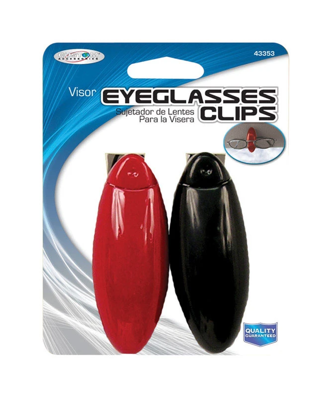 Visor Eyeglass Holders, Assorted, 2-pk.