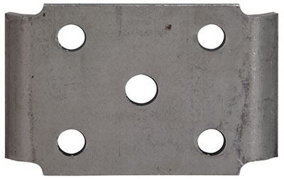 U-bolt Plate For Trailer Axle & Spring, 2-3/8" Diameter, 1-3/4" Wide Spring