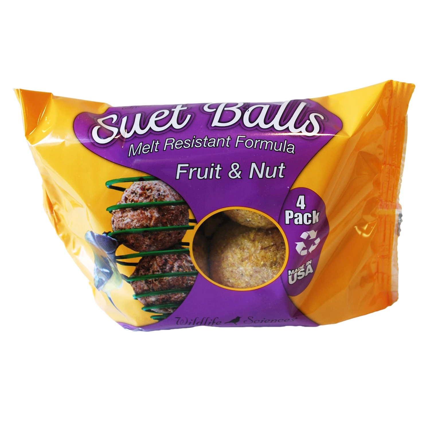 Suet Balls Fruit And Nut - Ideal Wild Bird Food For Feeding
