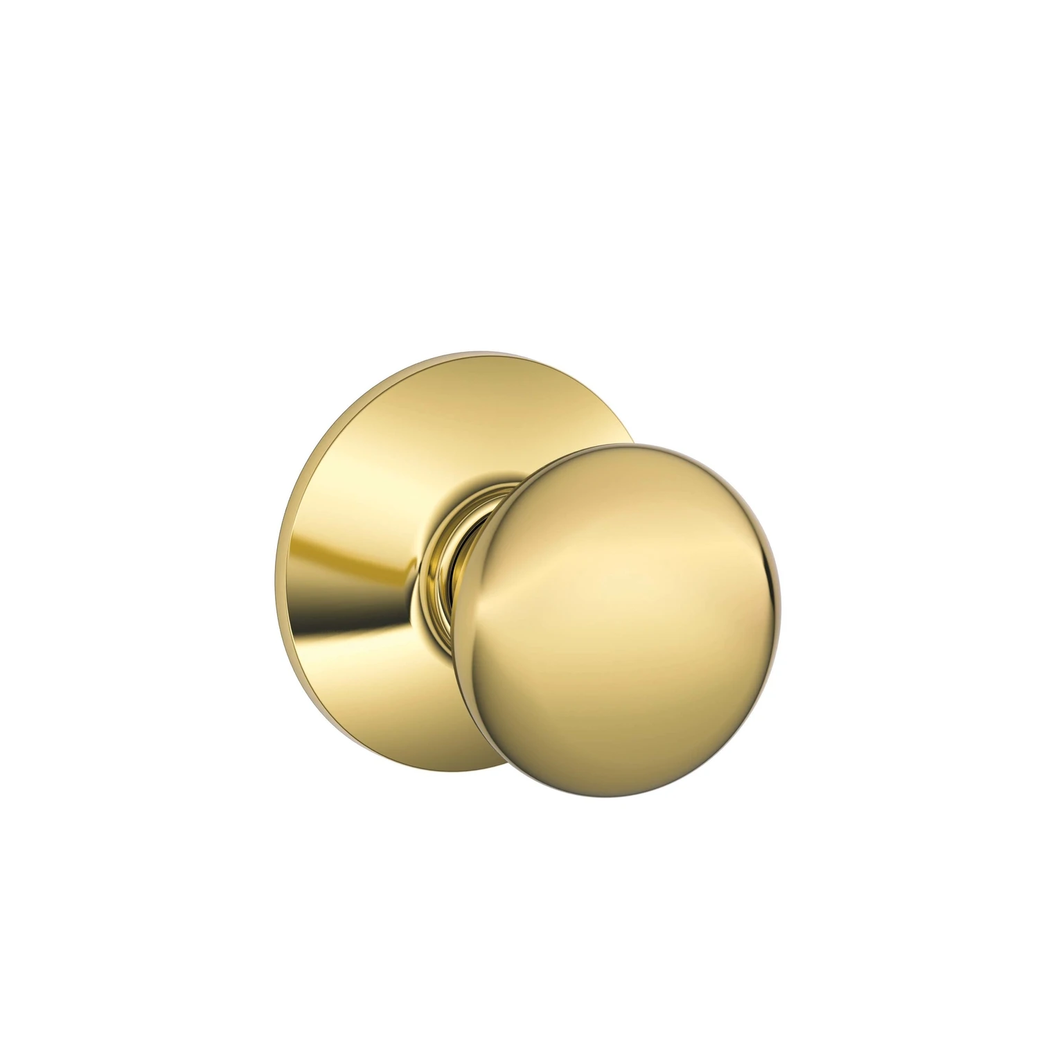 Plymouth Bright Brass Non-locking Interior Door Knob – Hallway & Closet Hardware
