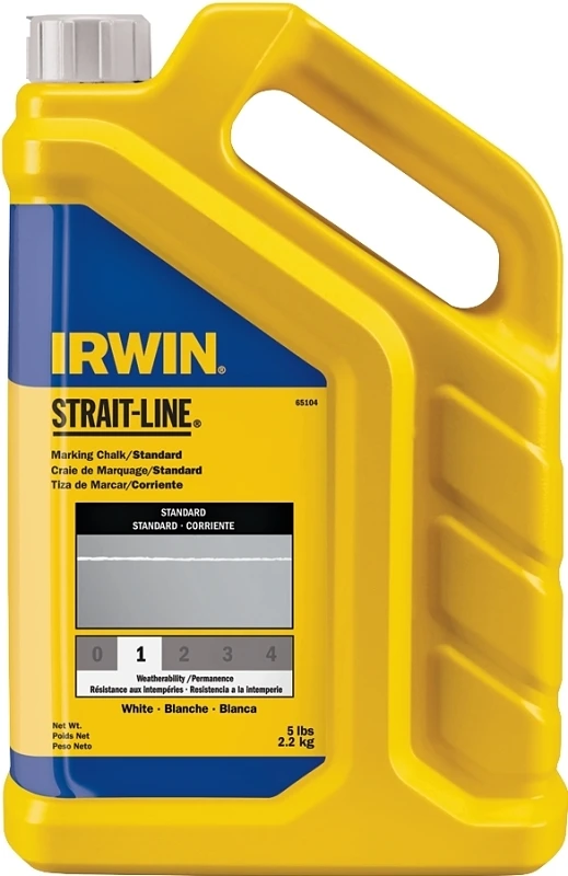 5 Lb. White Temporary Marking Chalk Refill - Model 65104