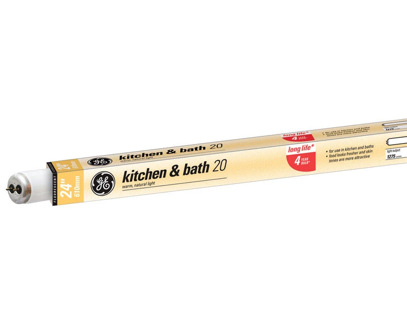 Ge 20 Watts T12 24 In. Warm White Fluorescent Bulb 1275 Lumens Linear 1 Pk