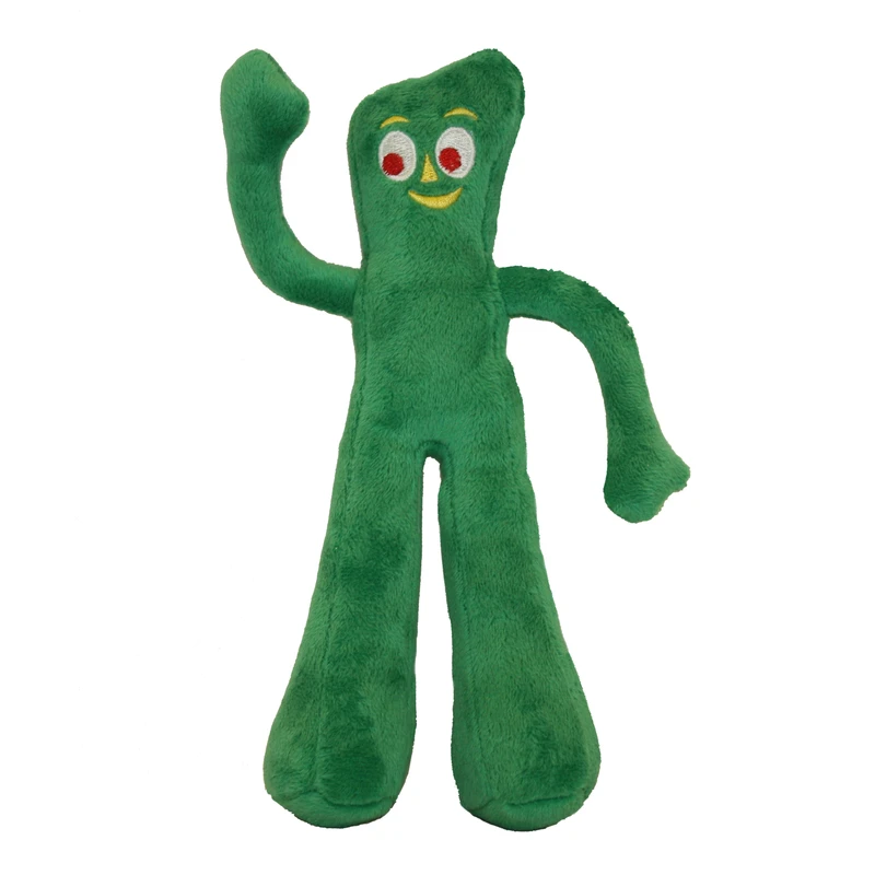 Plush Gumby Squeaky Dog Toy, 9 In.