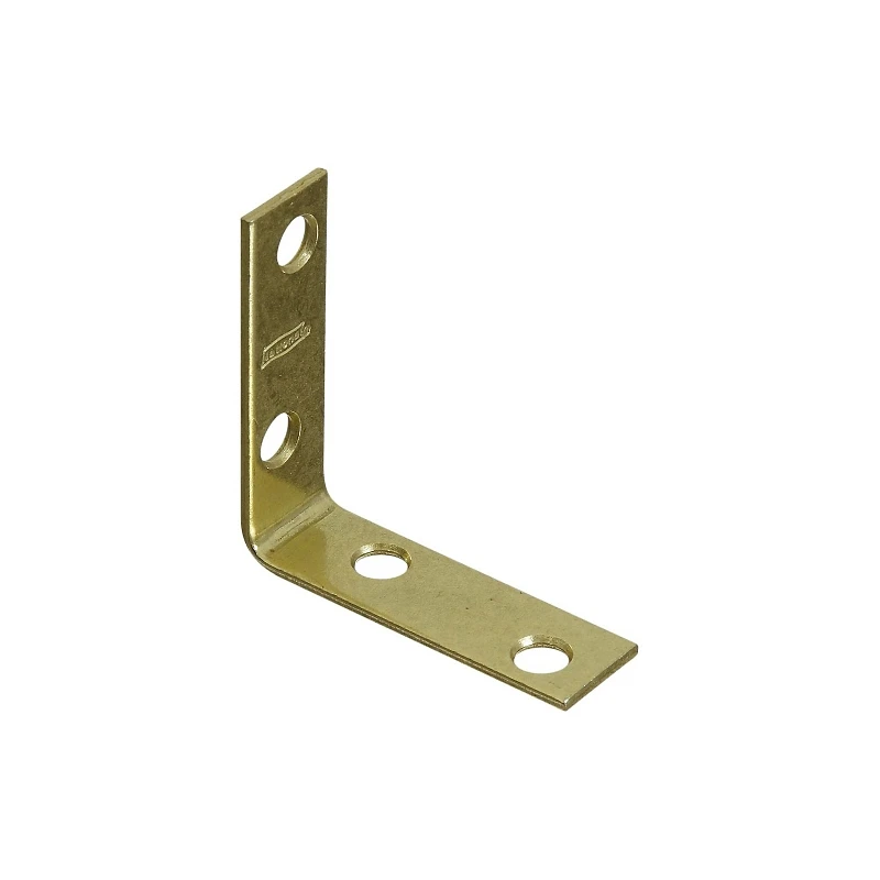4-pk., 2 X 5/8 In. Brass Corner Iron