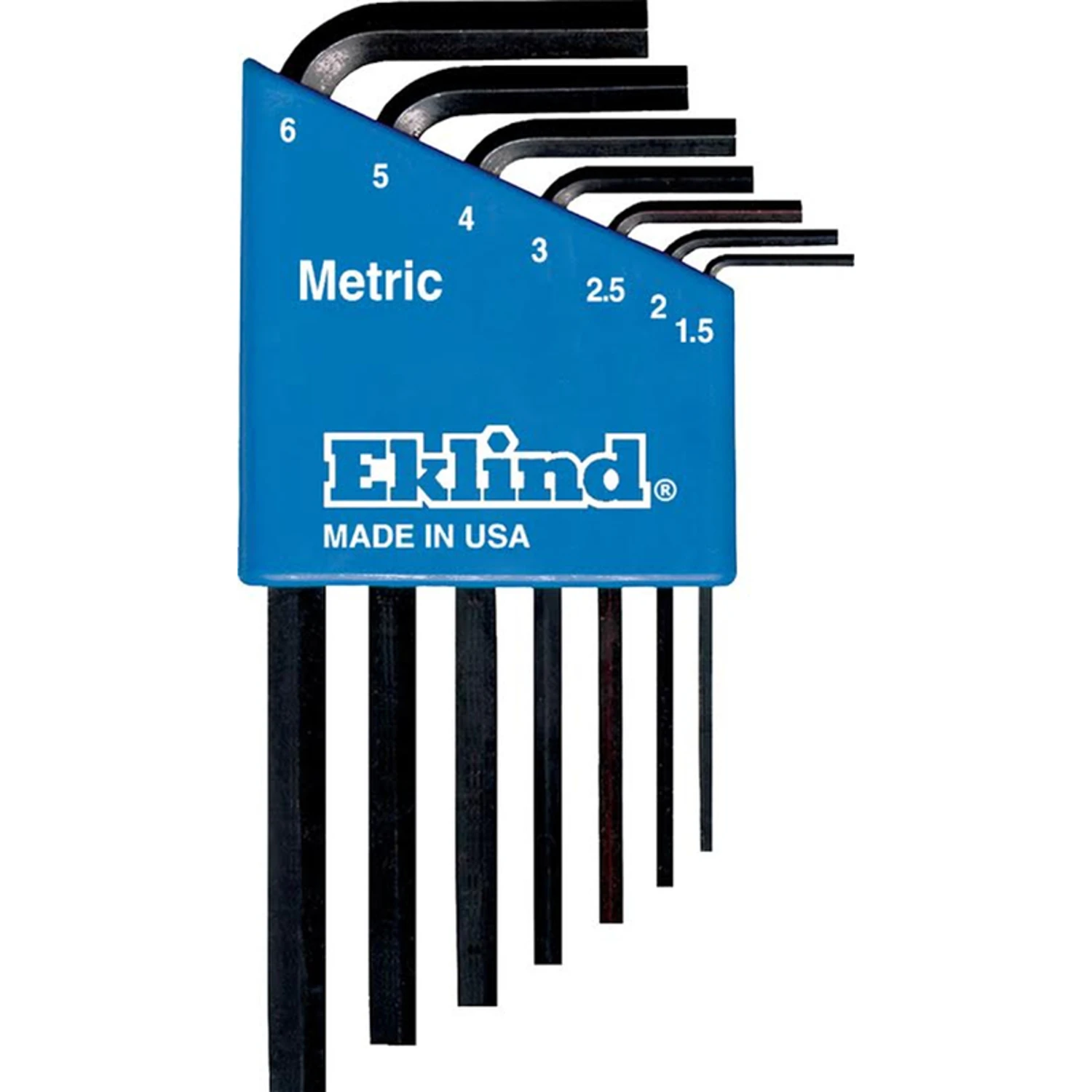 10507 7-piece Metric Short Arm Hex Key Set, Alloy Steel, Black Finish