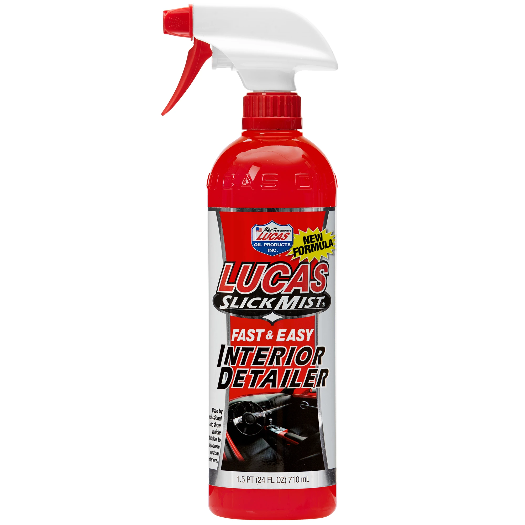 Lucas Oil Slick Mist Spray Auto Interior Detailer 24 Oz. For Cars, Trucks, Boats, And Airplanes