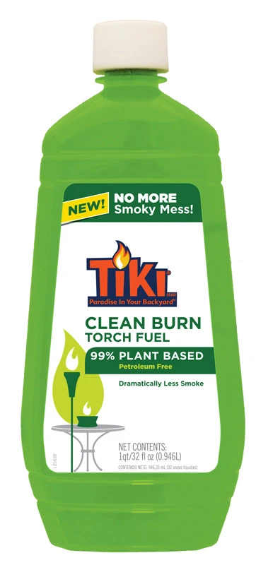 Clean Burn Bitefighter Torch Fuel 32 Oz - Citronella Scented, Green