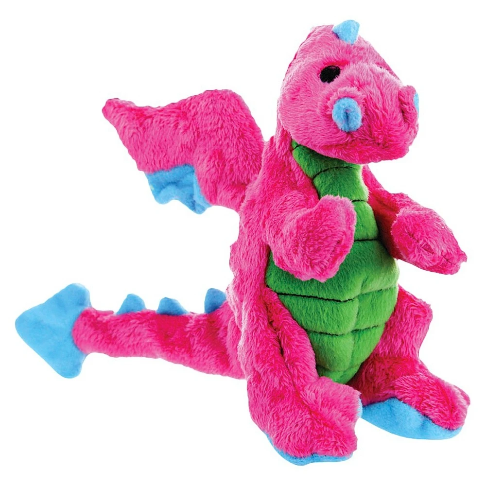 Plush Dragon Dog Toy With Chew Guard Technology, Medium, Pink