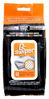 247603 6 X 8 In. Q-swiper Bbq Grill Cleaning Wipes Refill, 40 Count