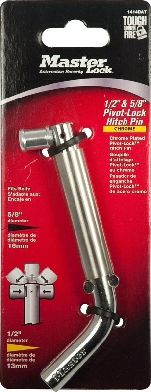 1414dat Receiver Pin & Clip, 5/8 In Dia, 2-1/2 In Oal, Hardened Steel