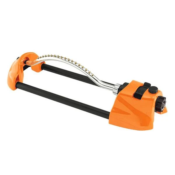 10-15002 Colorstorm Premium Metal Oscillating Sprinkler With Brass Nozzle, Orange