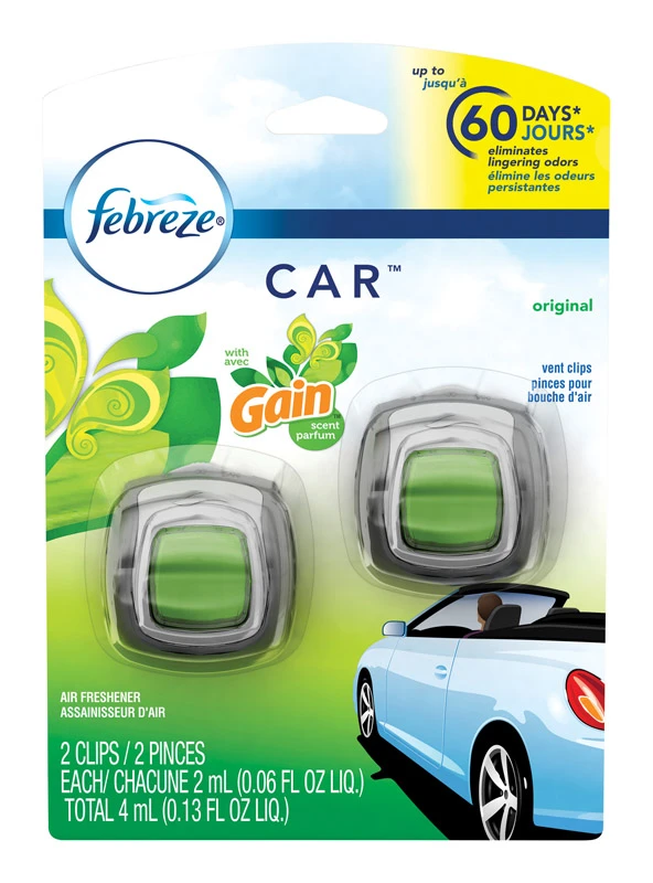Febreze Car Gain Original Scent Car Vent Clip 0.13 Oz. Liquid