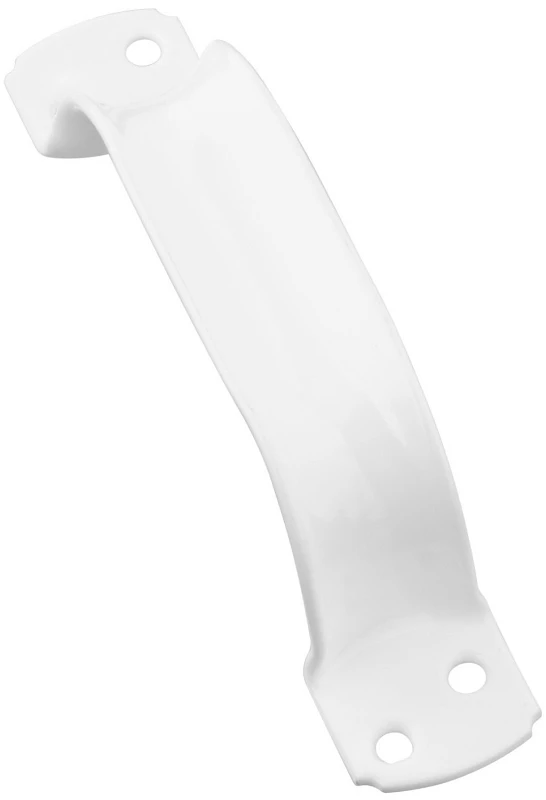 6-3/4 In. White Vinyl Coated Zinc Door Pull - Model N162594