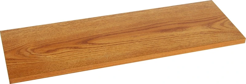 12 In. X 48 In. Oak Particle Board All-purpose Shelf Board