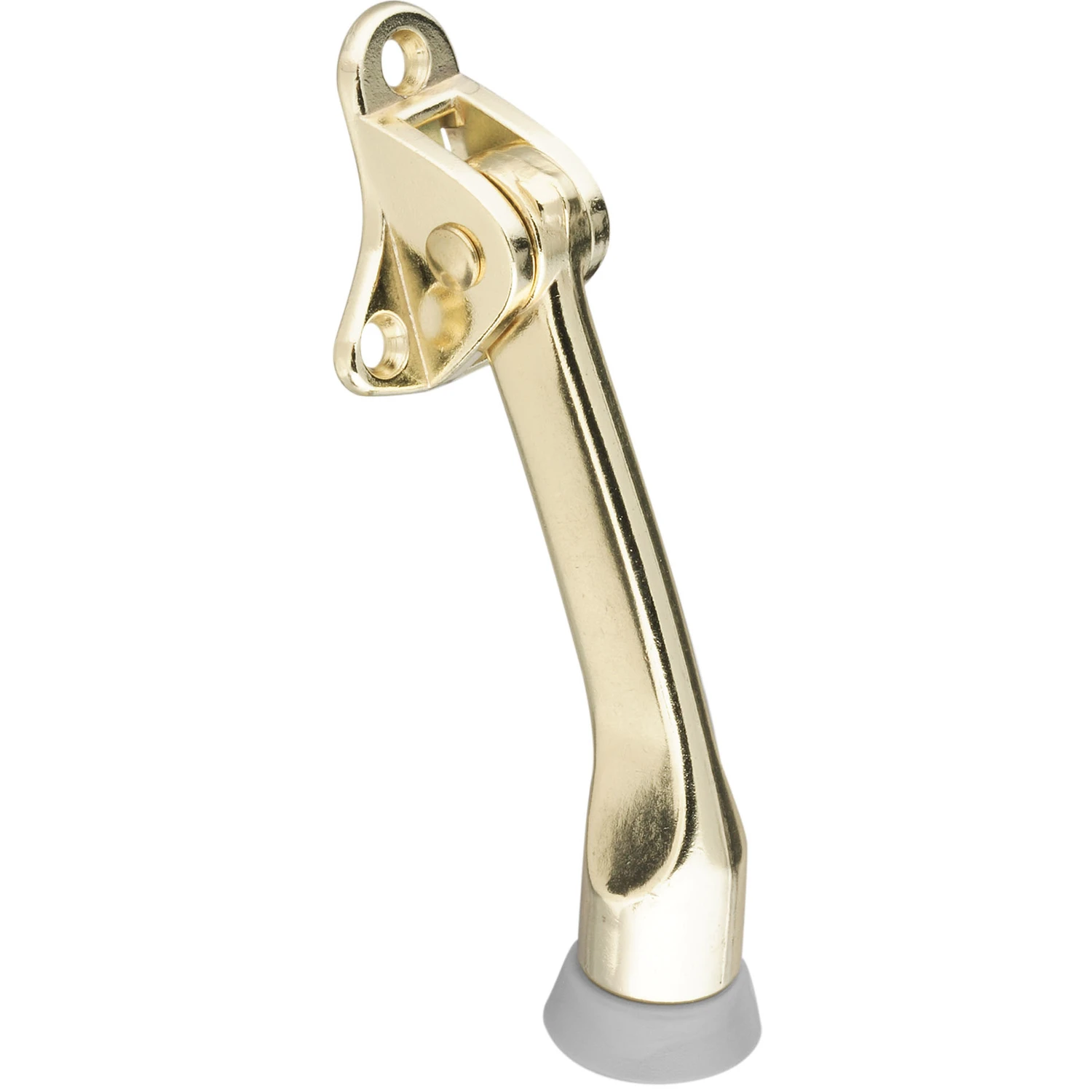 V238 4 In. Brass Kickdown Door Holder - Durable Zinc Construction
