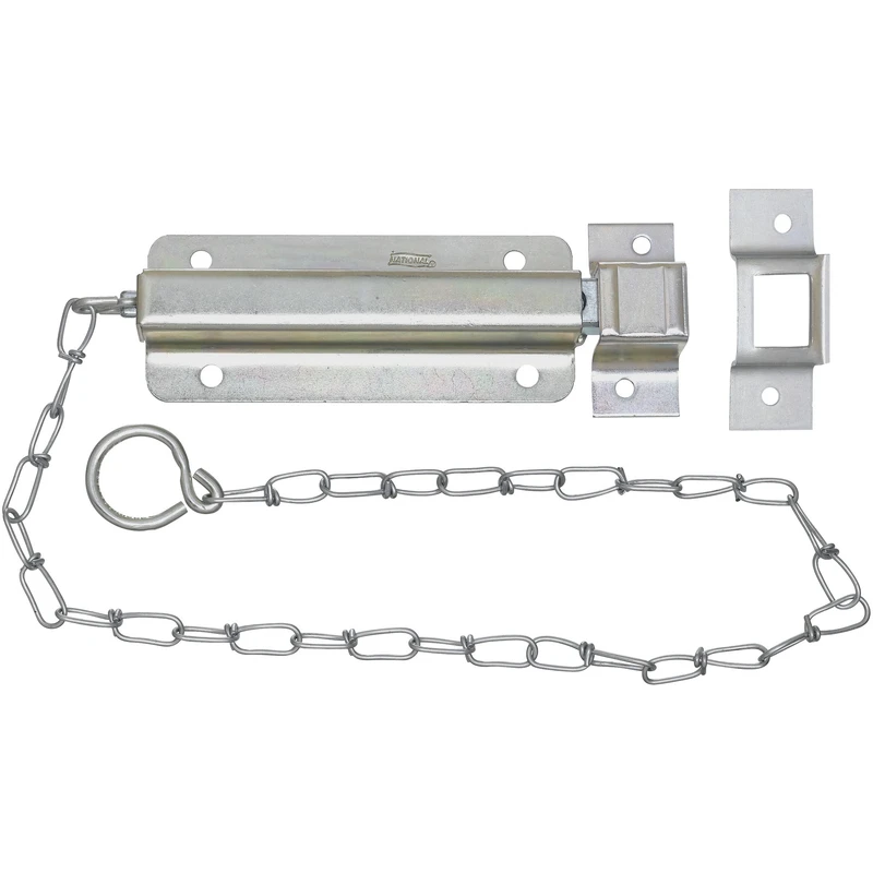 6-inch Zinc-plated Steel Chain Bolt N150771
