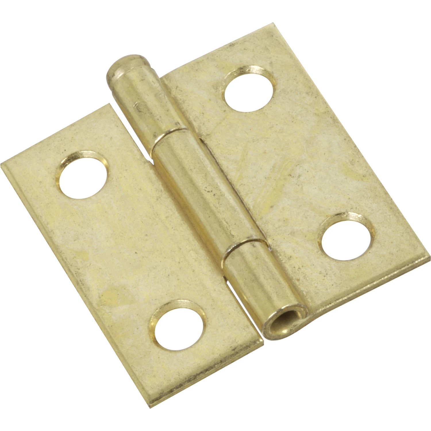 2-pk., 1-1/2 In. Narrow Hinges, Light-duty, Dull Brass