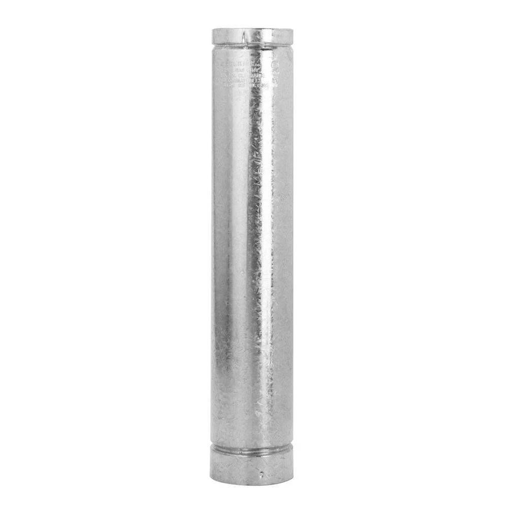4 In. X 3 Ft. Round Type B Gas Vent Pipe - Model 104036