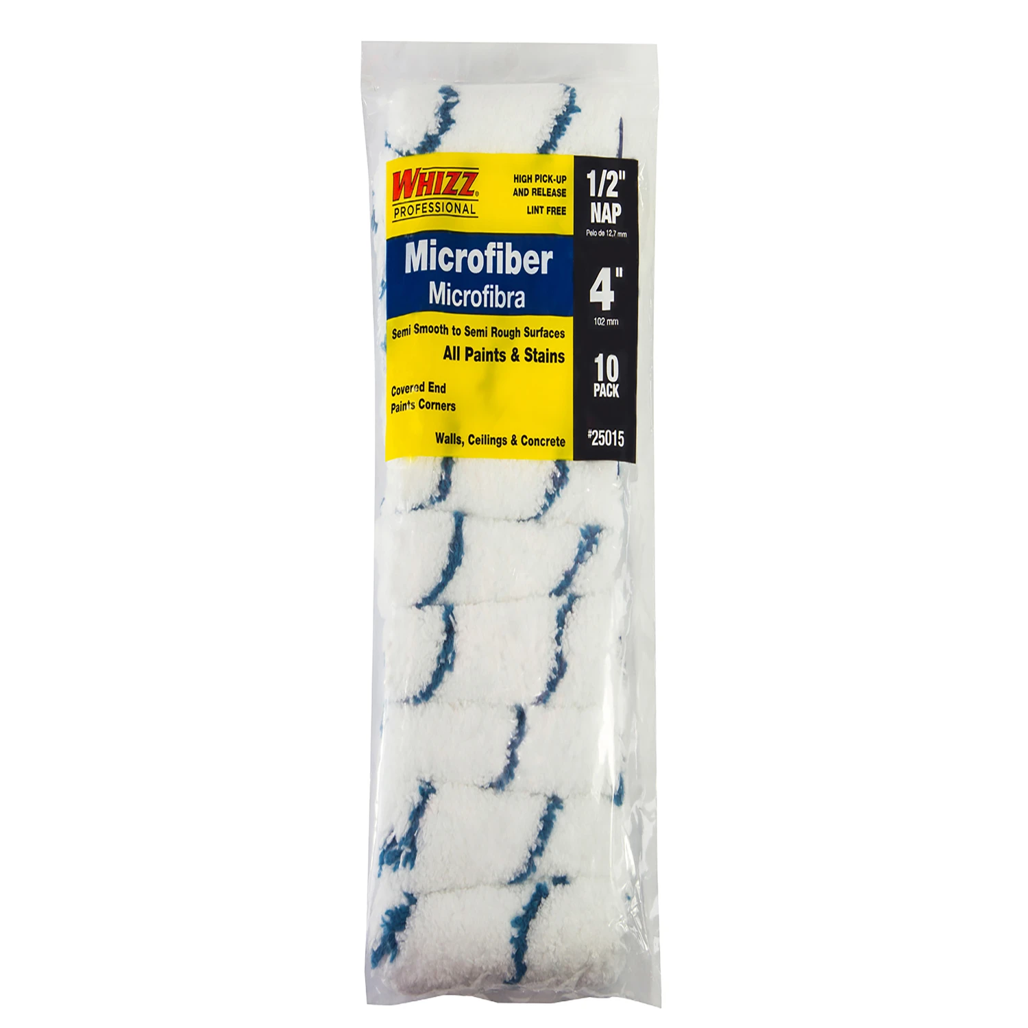 4 In. X 1/2 In. Microfiber Roller Cover (10-pack)