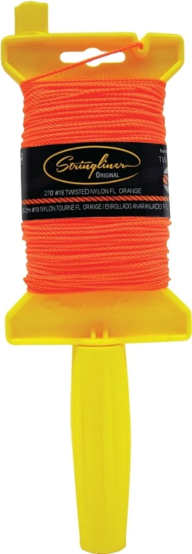 11706 500-foot Mason Chalk Line Reel, Fluorescent Orange