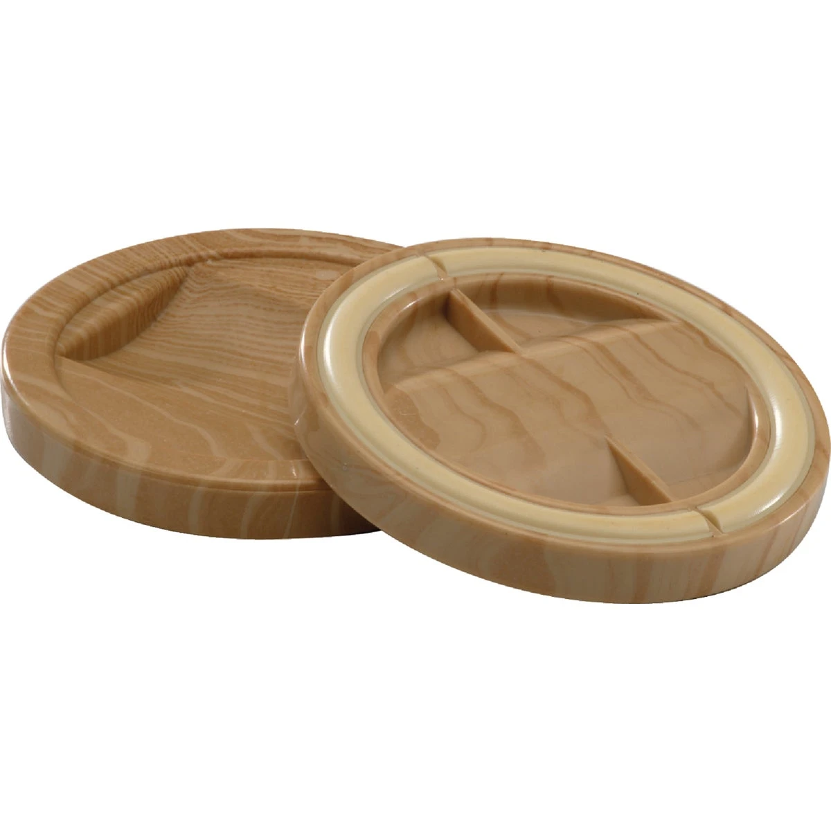 2-1/4 In. Inner Diameter Round Woodgrain Furniture Leg Caster Cup (4-pack)
