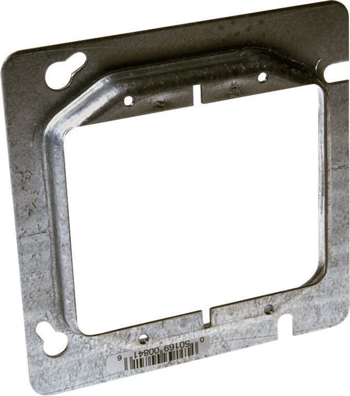 2-device Combination 4-11/16 In. Square Raised Cover - Steel