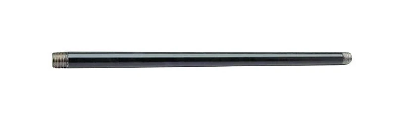 3/8 In. Diameter X 10 Ft. Length Black Steel Pipe, Threaded