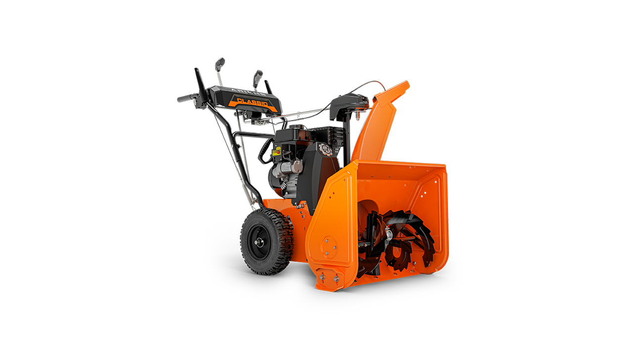 Classic 24 Inch Two-stage Snow Thrower With 208 Cubic Centimeter Ax Engine And Electric Start