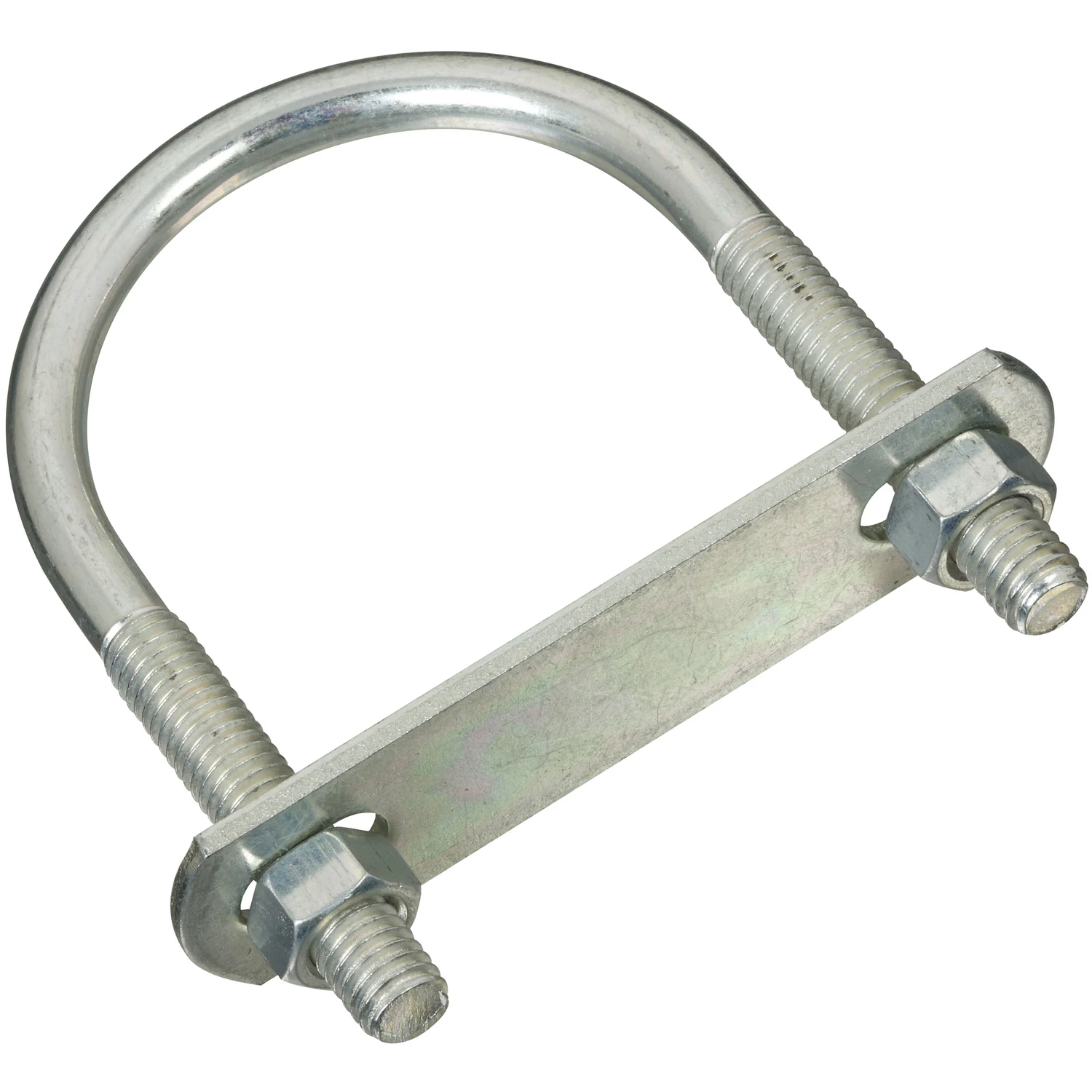 3/8 In. X 2.5 In. X 4 In. Zinc-plated Steel U-bolt With Plate & Nuts