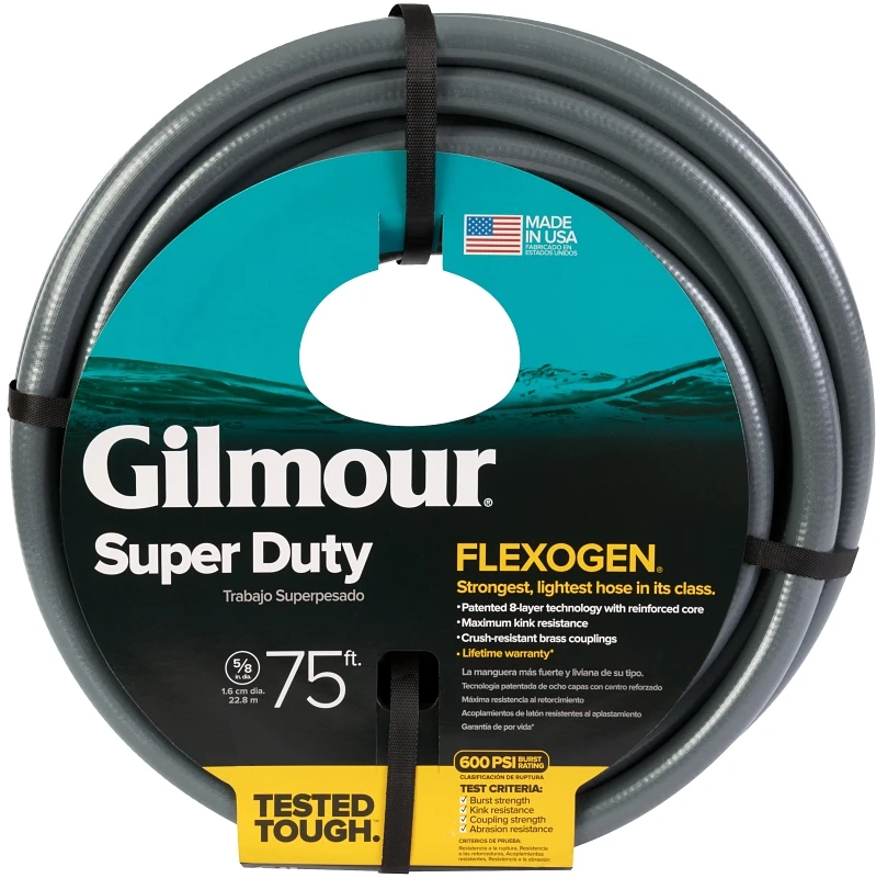 Flexogen 5/8 In. Diameter X 75 Ft. Length Heavy Duty Premium Grade Garden Hose