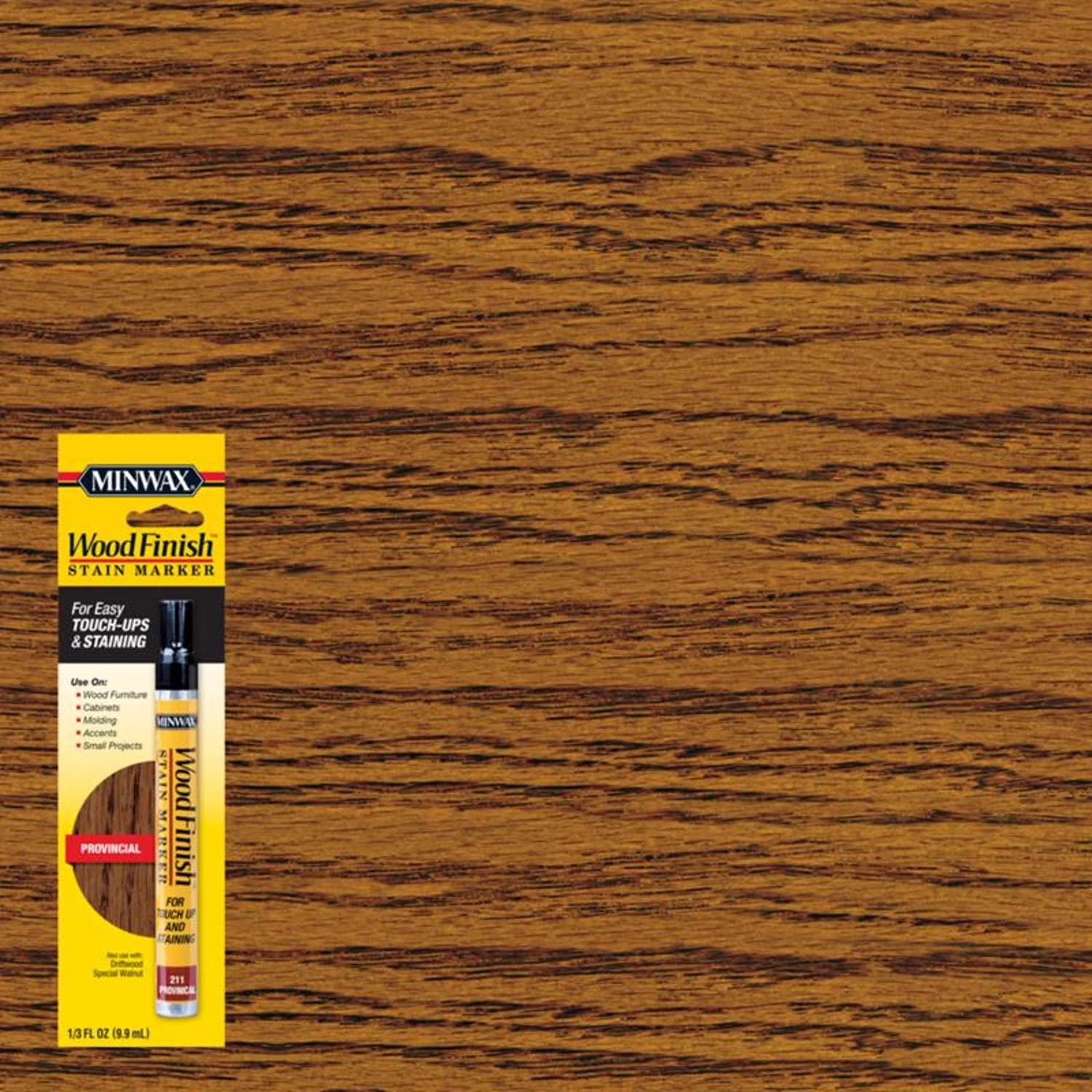 Wood Finish Provincial Stain Marker - 0.33 Oz Oil-based Touch-up Applicator