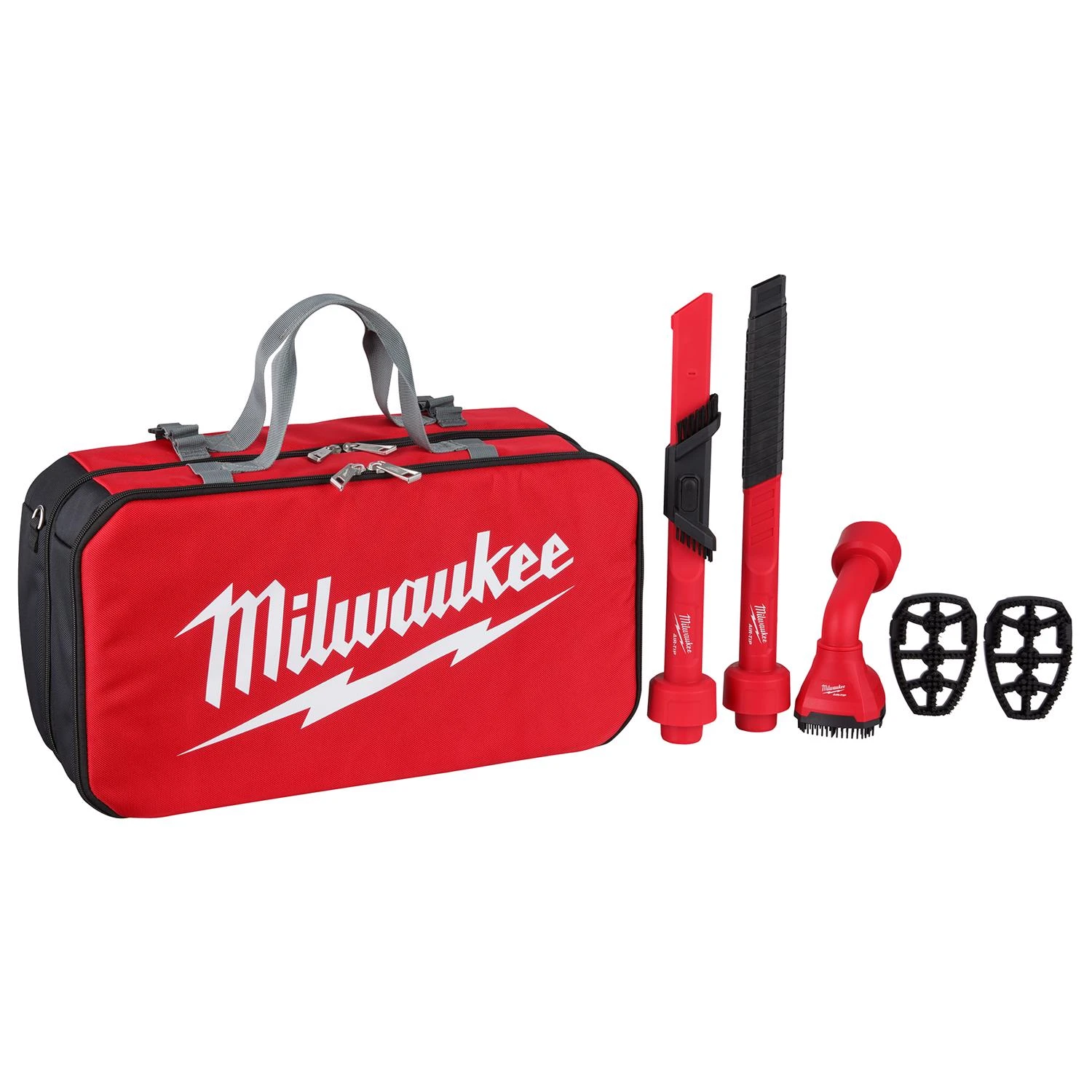 Air-tip 1-1/4 In. - 2-1/2 In. Automotive Cleaning Accessory Kit With Tools And Bag