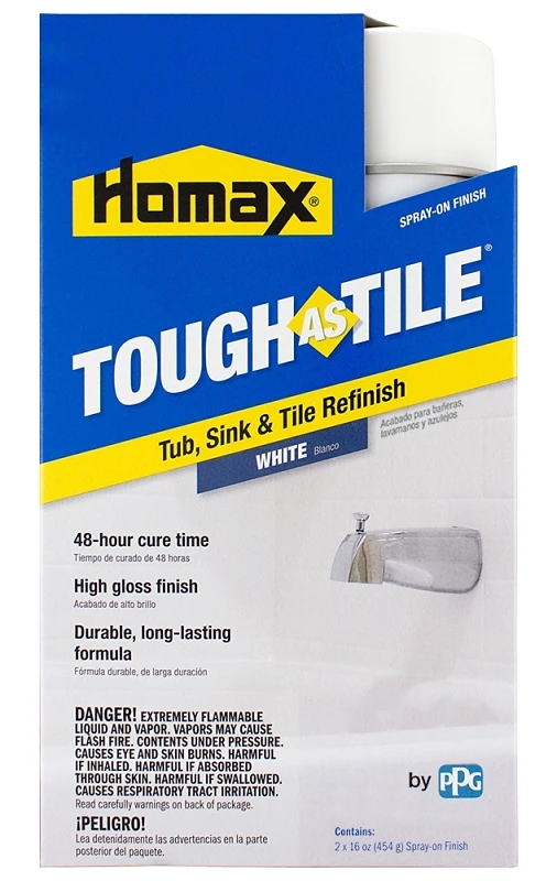 Tub & Tile Epoxy Finish, White, 32 Oz. Aerosol