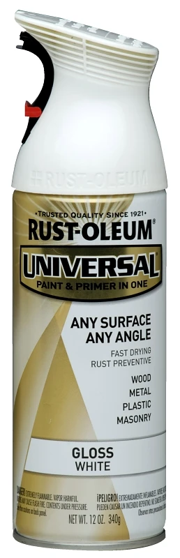 Universal 12 Oz. Gloss White Spray Paint & Primer In One