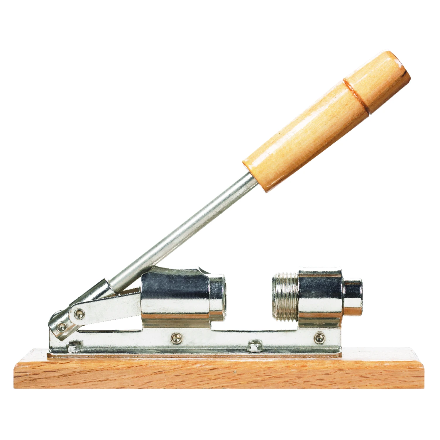 Premium Silver & Wood Nut Cracker - Model 100bp