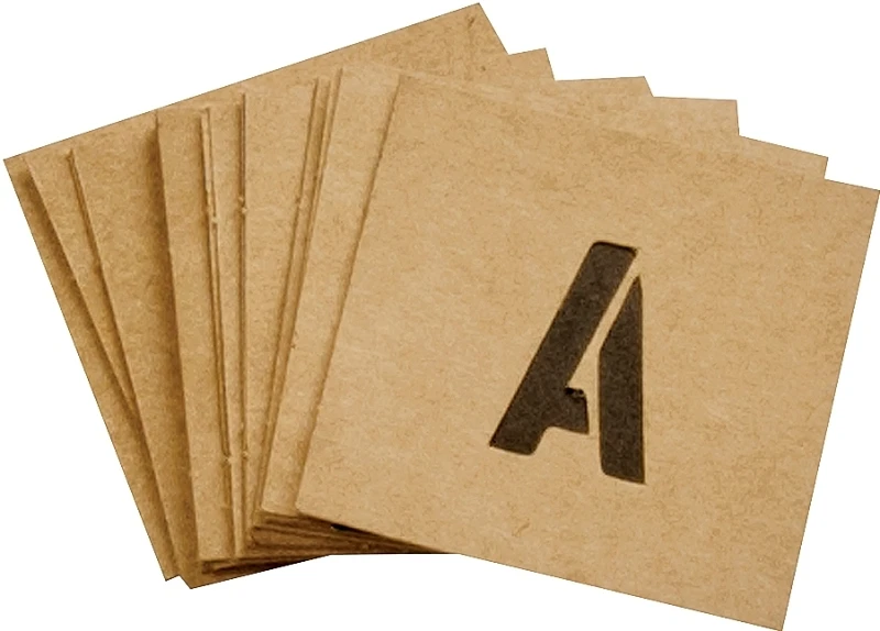 1 Inch Letter, Number & Symbol Stencil Set - Reusable Heavy Duty