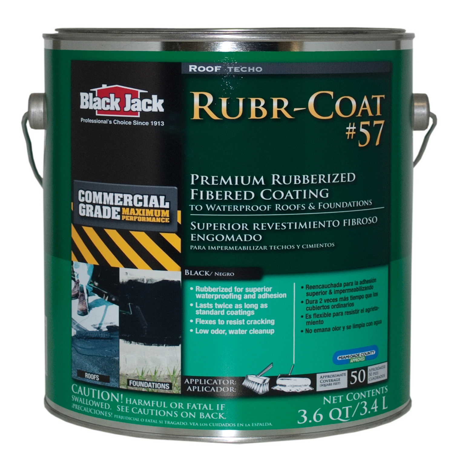 Rubr-coat #57 1 Gallon Premium Rubberized Fibered Coating